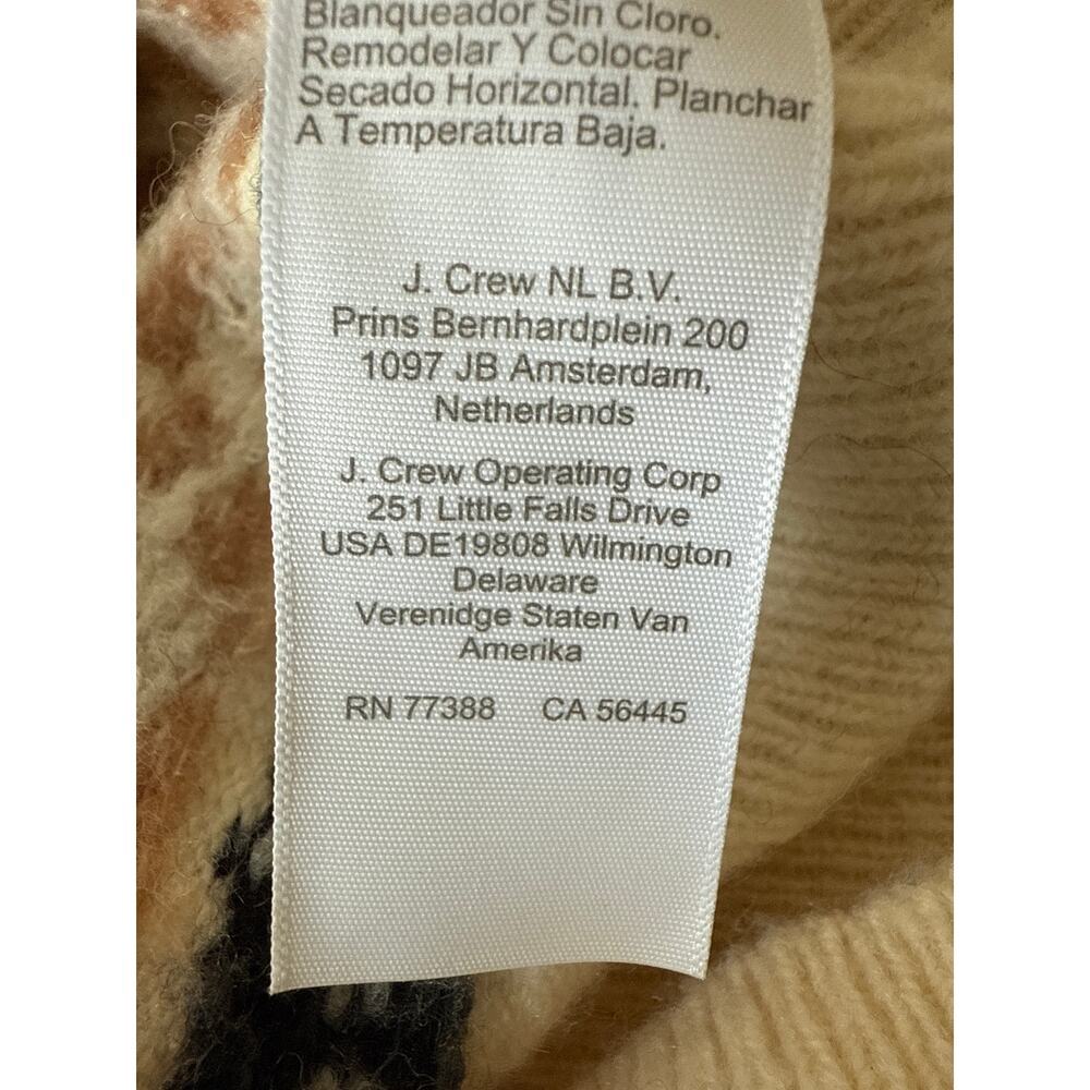 J.Crew Fair Isle Cardigan Merino Wool Blend Womens Size M - Picture 11 of 13